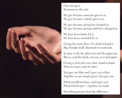 poem about charity|When Giving Is All We Have by Alberto Ríos .